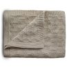 Mushie Knitted Deken 80x100cm Honeycomb Beige