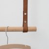 BAKIMO Hangend Kledingrek Leer Cognac