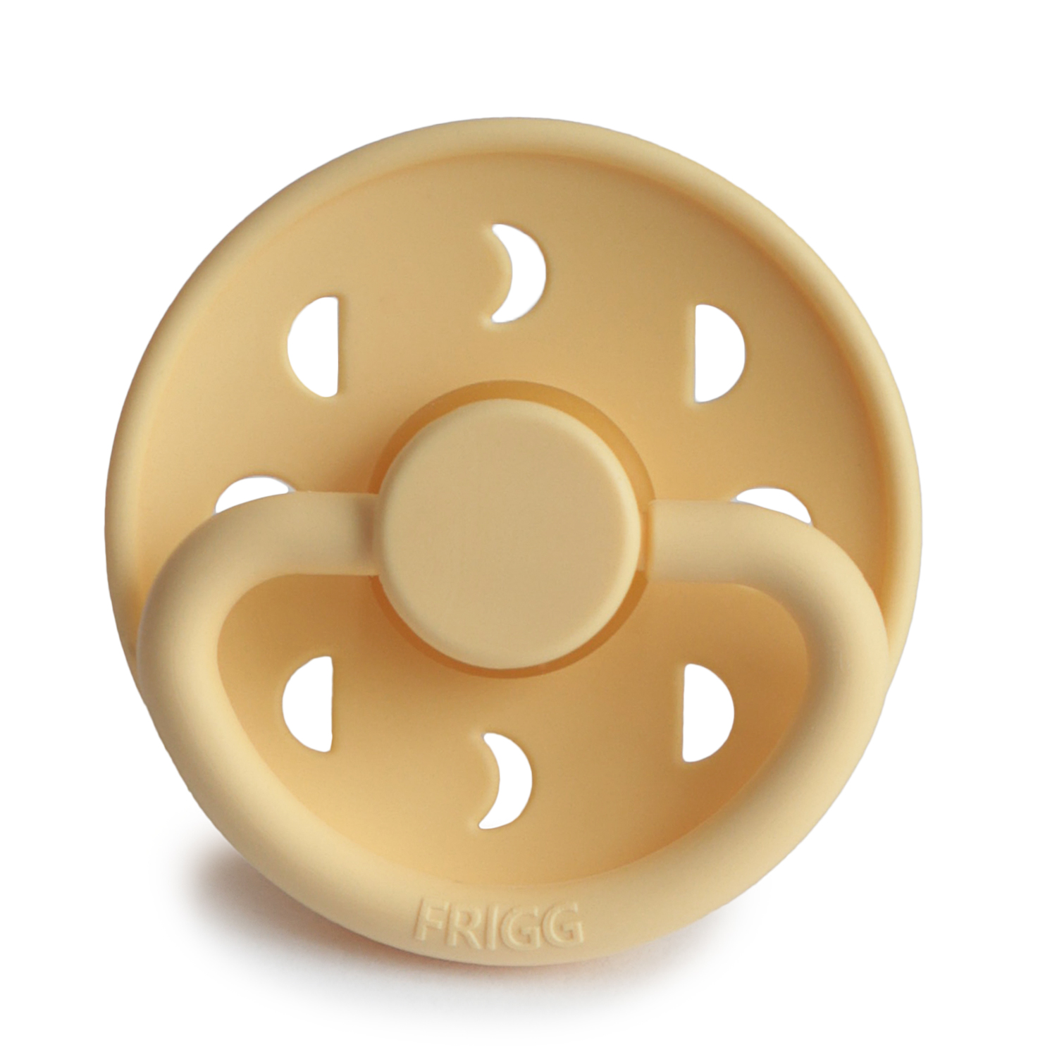 FRIGG Moon Fopspeen Natuurrubber Pale Daffodil