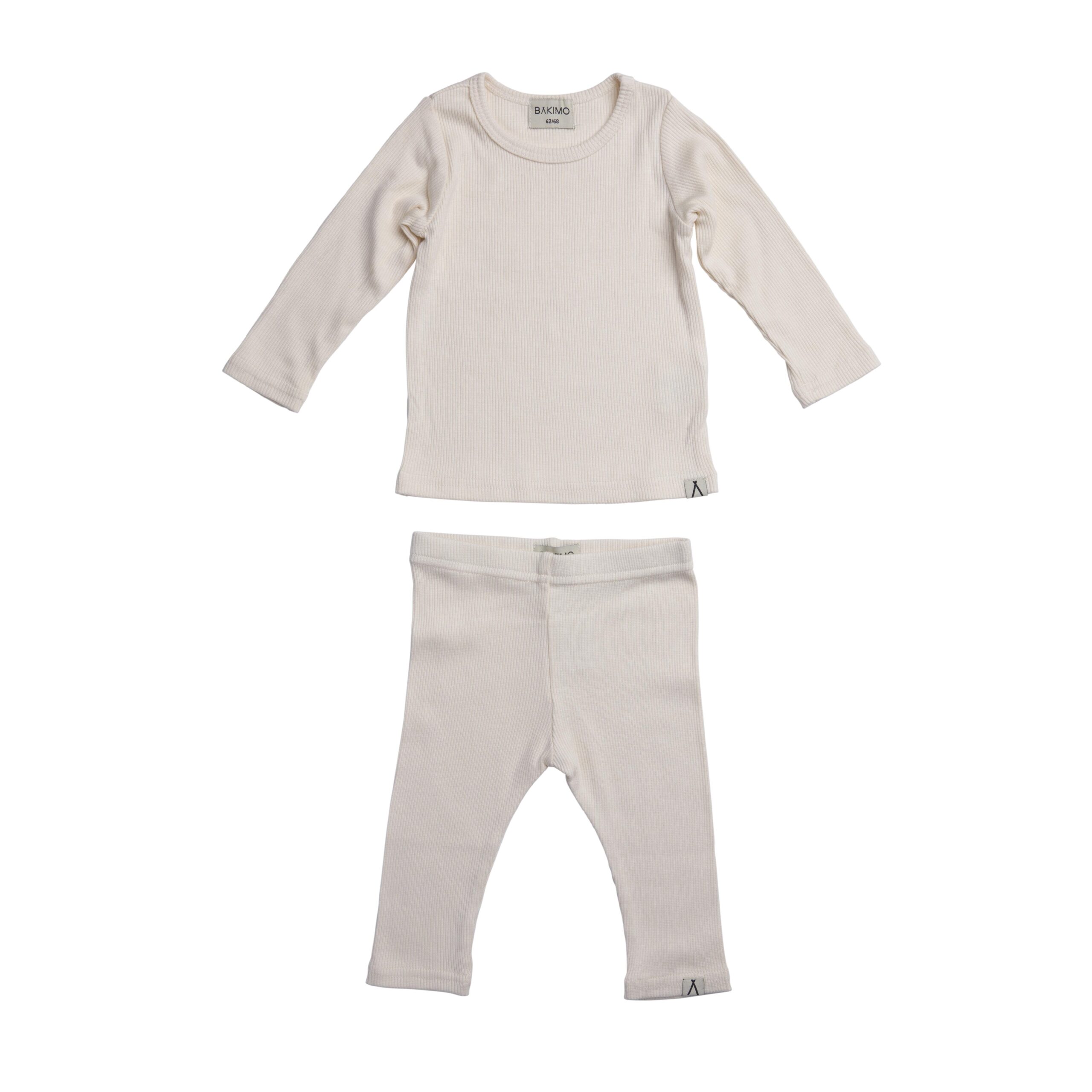 BAKIMO Kids Loungewear Ribset Ecru - Afbeelding 2