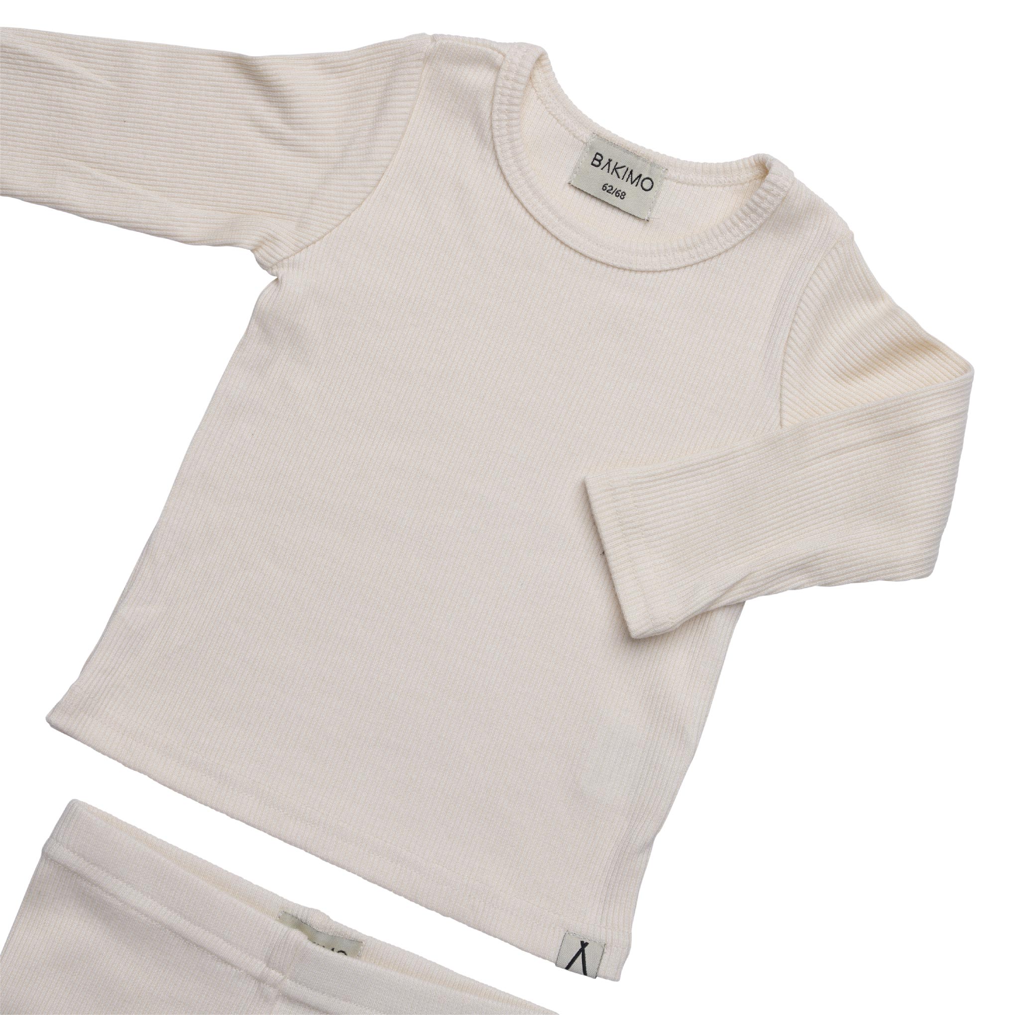 BAKIMO Kids Loungewear Ribset Ecru
