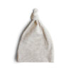 Mushie Ribbed Baby Beanie Beige Melange