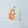 Goed Blauw Goudfolie Wenskaart Flamingo