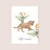 Goed Blauw Wenskaart Little Lion