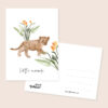 Goed Blauw Wenskaart Little Lion - Afbeelding 2