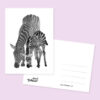 Goed Blauw Wenskaart Striped Love - Afbeelding 2