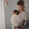 Mushie Draagdoek Beige Melange - Afbeelding 2