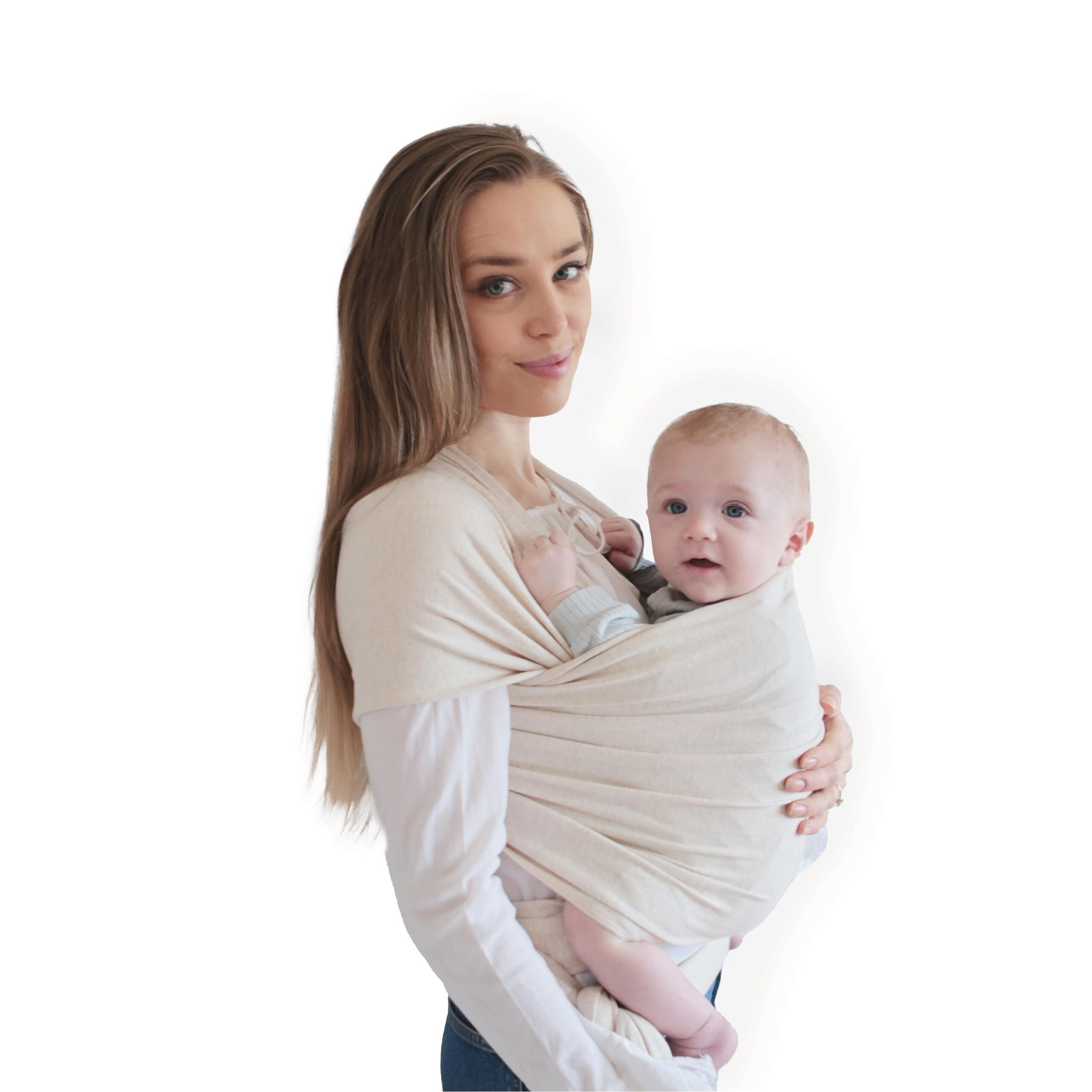 Mushie Draagdoek Beige Melange