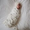 Mushie Swaddle 120x120cm Whales - Afbeelding 4