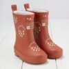 Grass & Air Kleuronthullende Winter Regenlaarzen Burnt Orange