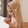 Jollein Badcape Badstof 100x100cm Biscuit - Afbeelding 6