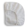 Mushie Hoeslaken Ledikant 60x120cm White - Afbeelding 2