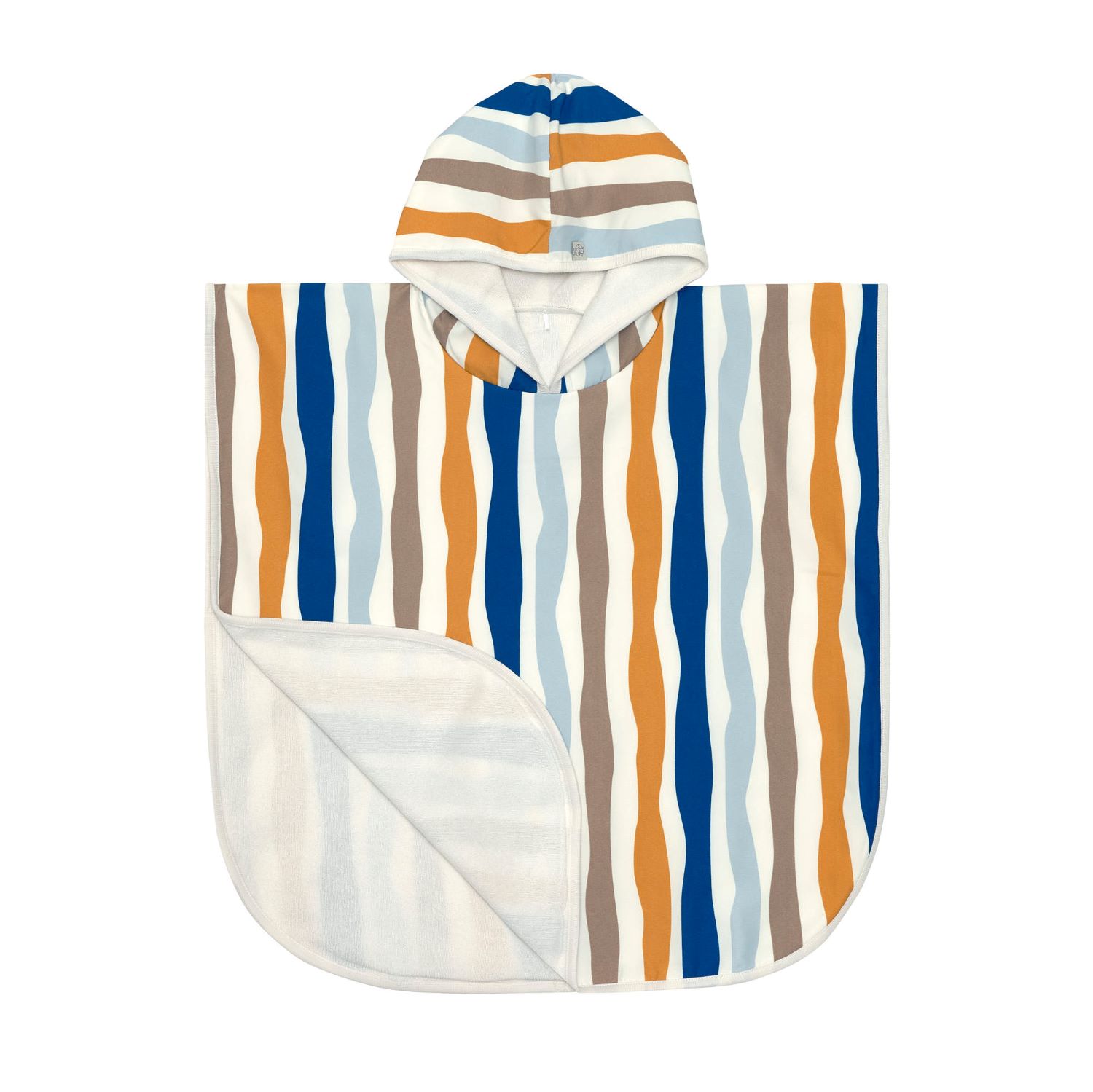 LÄSSIG UV Badponcho Waves Blue Nature