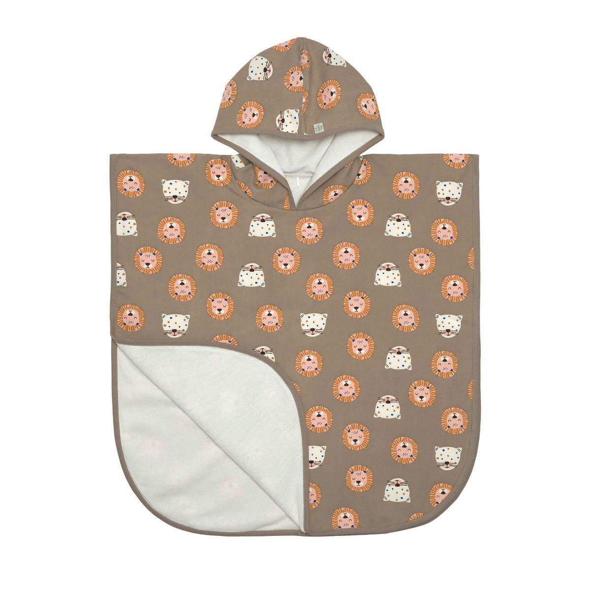 LÄSSIG UV Badponcho Wild Cats Choco