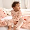 LÄSSIG Baby Pyjama Heart Peach Rose - Afbeelding 5