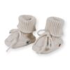 Saga Copenhagen Baby Booties Althea Clover On Cream