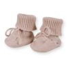 Saga Copenhagen Baby Booties Althea Flower On Mellow Rose