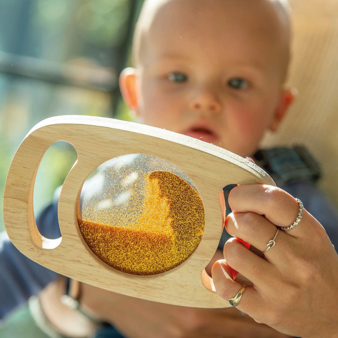 Tickit Houten Glitterpaneel Goud - Afbeelding 2