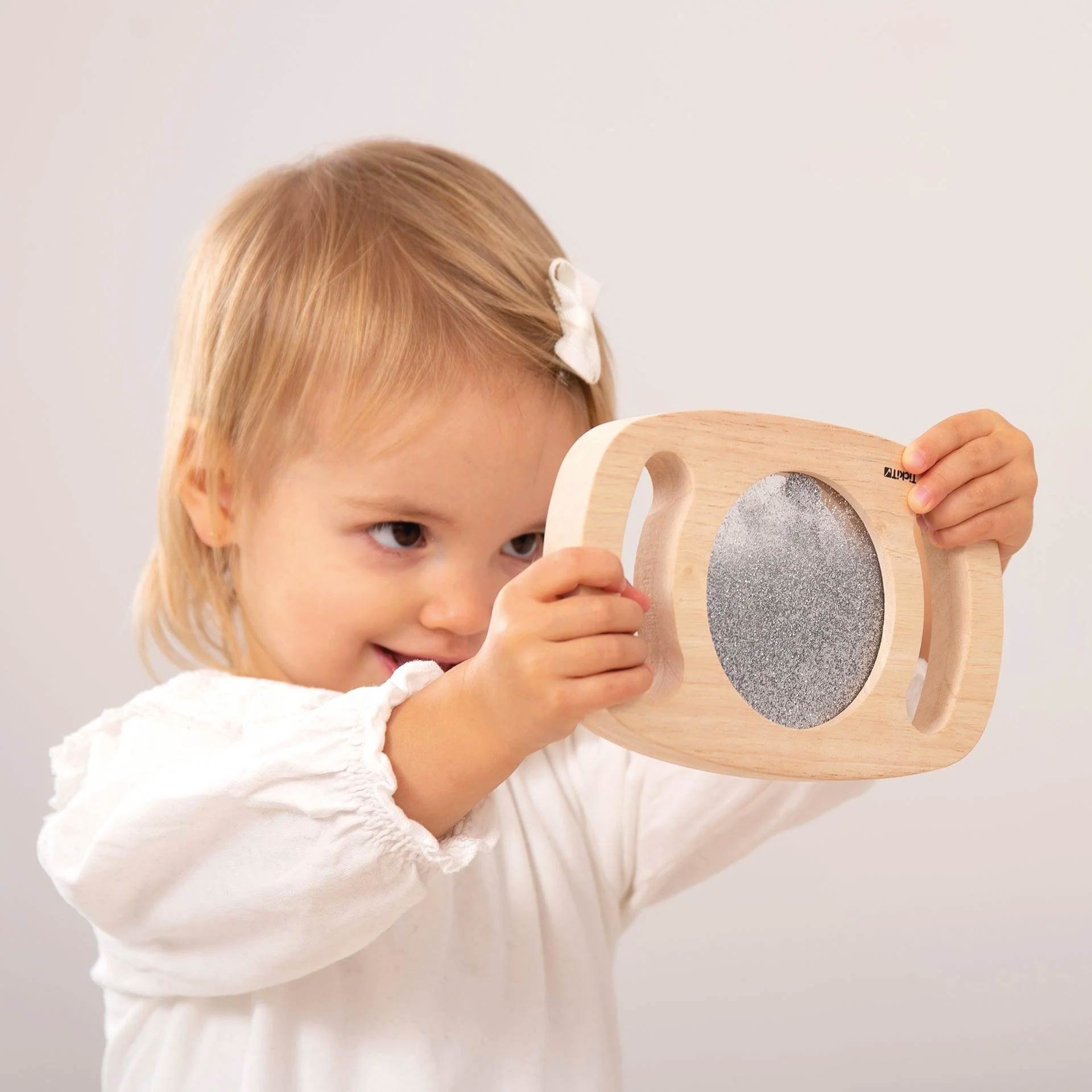 Tickit Houten Glitterpaneel Zilver - Afbeelding 2