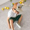 LÄSSIG Pet Kids Base Cap Happy Light Kaki/Caramel 2-6 Jaar - Afbeelding 5