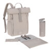 LÄSSIG Rolltop Up Backpack Luiertas Taupe - Afbeelding 2