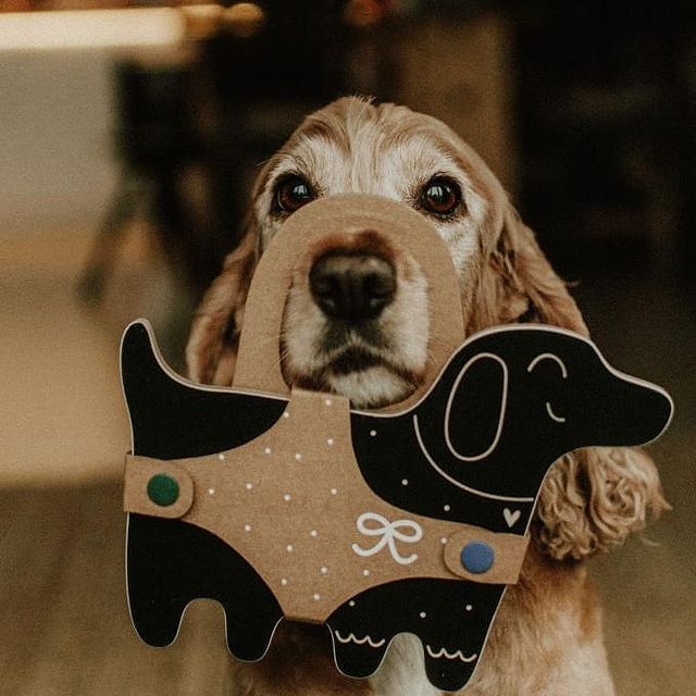 Milin Houten Krijtbord Dog - Afbeelding 5