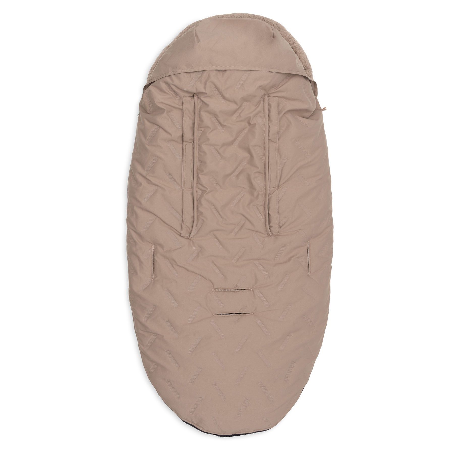 Jollein Voetenzak Voor Buggy/Kinderwagen Embossed Lily Milky Coffee - Afbeelding 3