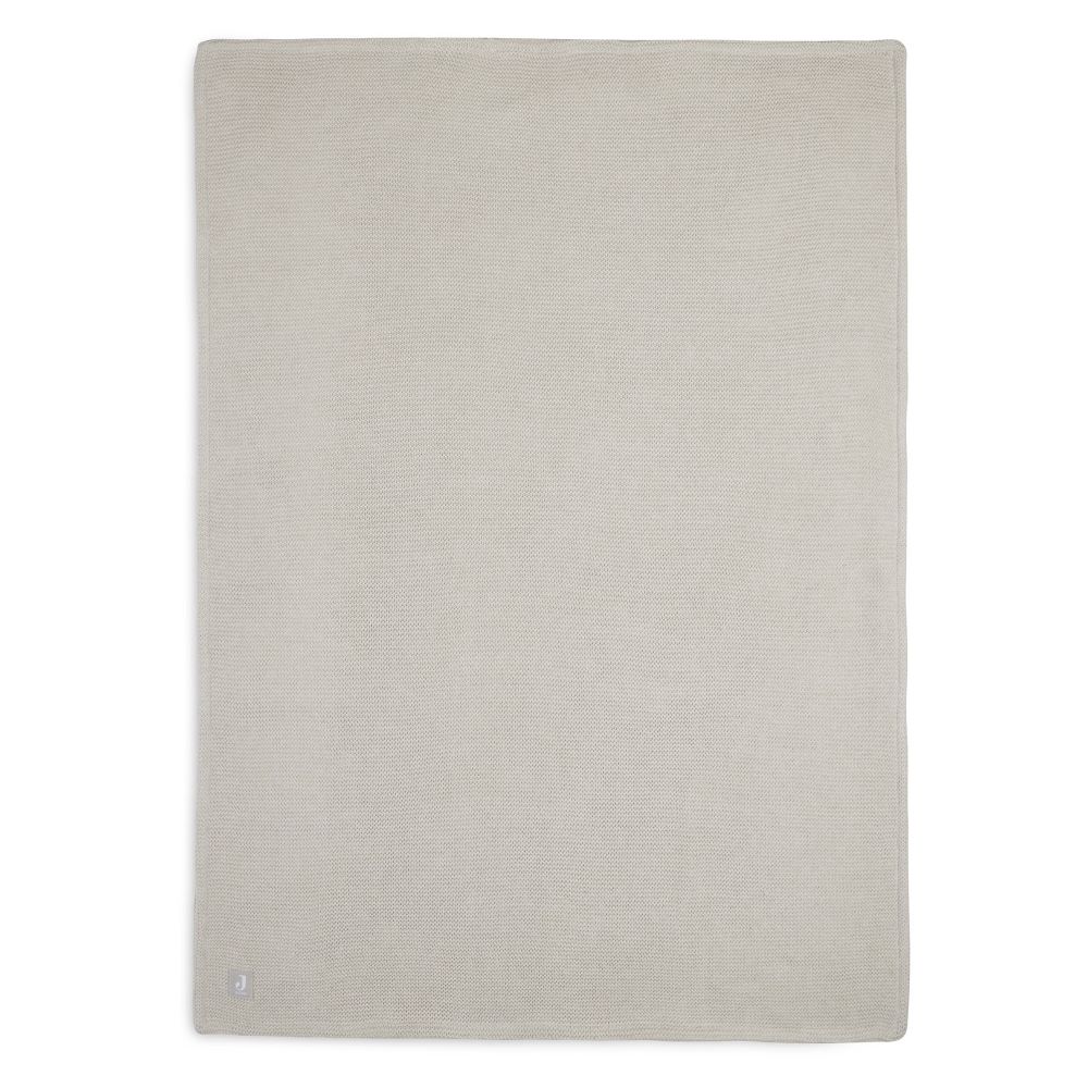 Jollein Deken Wieg 75x100cm Basic Knit/Fleece Nougat - Afbeelding 2