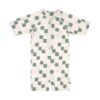 LÄSSIG UV Zwempak Korte Mouw Checkerboard Sea Salt / Green