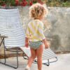LÄSSIG UV Zwemshirt Long Sleeve Stripes Pale Yellow / Sea Salt - Afbeelding 4