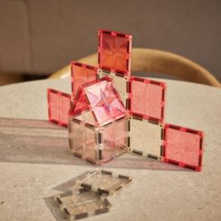 Alternative view of Cleverclixx Glitter Tiles Pack Transparant/Pink 16 Stuks
