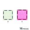 Cleverclixx Glitter Tiles Pack Transparant/Pink 16 Stuks - Afbeelding 4